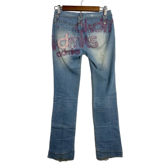 Akademiks‎ Womens Vintage Embroidered Bootcut Jeans 26 - Picture 1 of 12